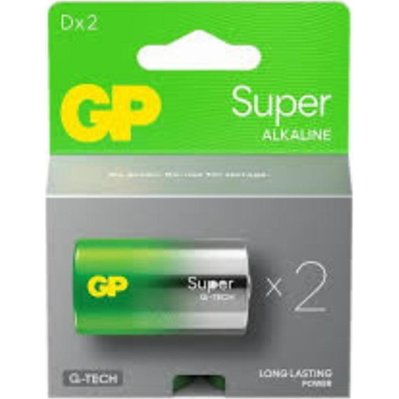 GP Super Alkaline G-Tech LR20/D Alkaline Battery - (20308)