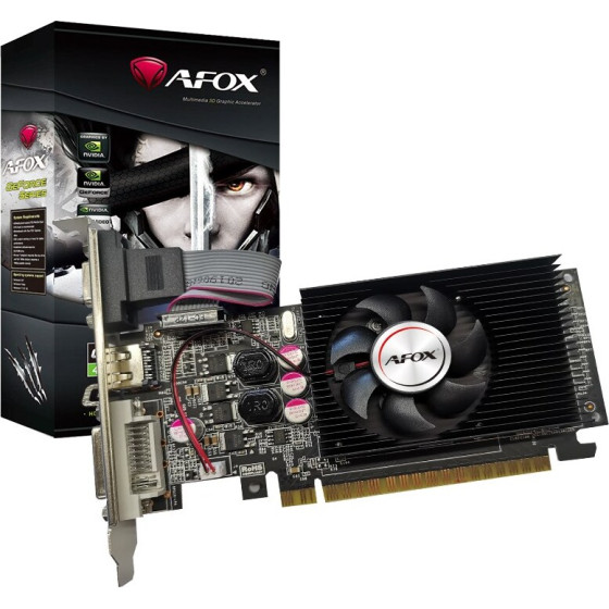 Afox Geforce GT610 1GB DDR3 64BIt Dvi Hdmi Vga Lp Fan - (AF610-1024D3L7-V6)