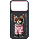Nimmy Etui Glasses Cool Cat Do Iphone 17 Pro Max Czarny - (N-YJ-IP17-Pro-Max-018)