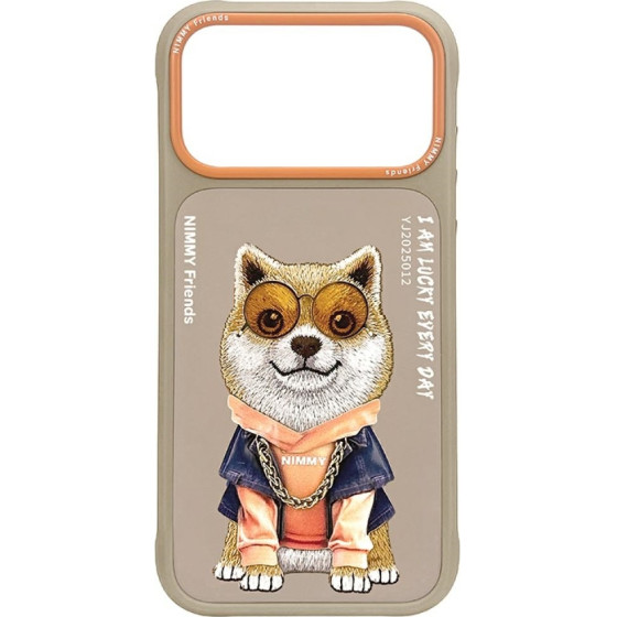 Nimmy Etui Glasses Cool Dog Do Iphone 17 Pro Max Bezowy - (N-YJ-IP17-Pro-Max-012A)