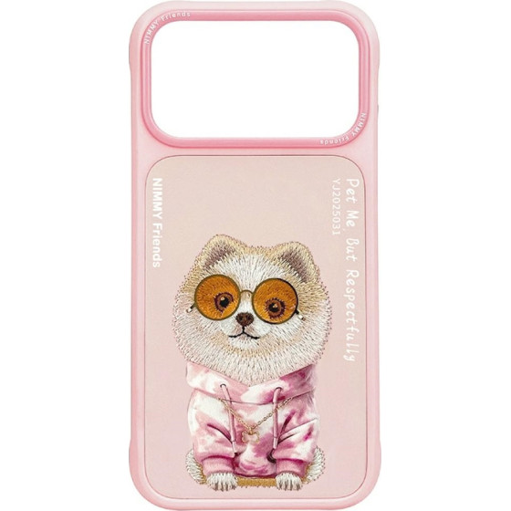 Nimmy Etui Glasses Cool Dog Do Iphone 17 Pro Max Rozowy - (N-YJ-IP17-Pro-Max-031)