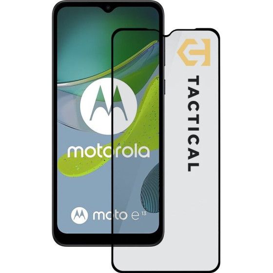Tactical Glass Shield 5D for Motorola E13 Black - (57983113834)