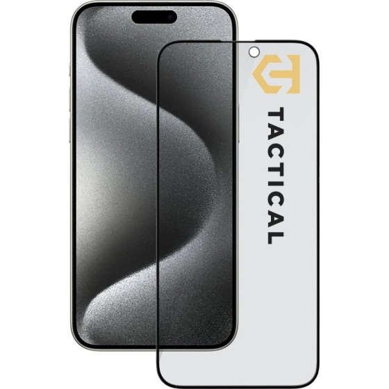 Tactical Glass Shield Privacy Stealth 5D for Apple iPhone 15 Pro Max Black - (57983127194)