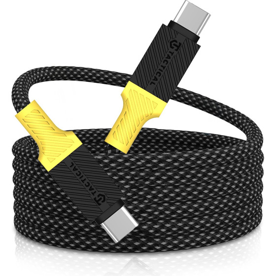 Tactical MagRope USB-C/USB-C 1m Black/Yellow - (57983121892)