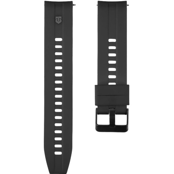 Tactical Quick Release Silicone Band 20mm Black - (57983125838)
