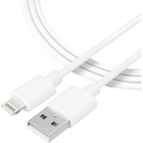 Tactical Smooth Thread Cable USB-A/Lightning 0.3m White - (57983104157)