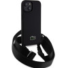 Lacoste Iconic Petit Pique Crossbody Strap Woven Logo Case for iPhone 15 Black - (LCHCP15SSPVCK)