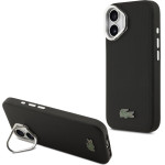 Lacoste Iconic Petit Pique Camera Stand MagSafe Case for iPhone 17 Black - (LCHMP17SPCSLAK)