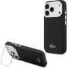 Lacoste Iconic Petit Pique Camera Stand MagSafe Case for iPhone 17 Pro Black - (LCHMP17LPCSLAK)