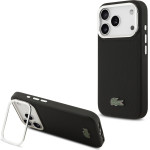 Lacoste Iconic Petit Pique Camera Stand MagSafe Case for iPhone 17 Pro Black - (LCHMP17LPCSLAK)