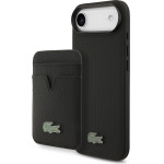 Lacoste Iconic Petit Pique MagSafe Case + Wallet for iPhone Air Black - (LCHMBWP17MPLAK)