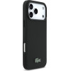 Lacoste Iconic Petit Pique MagSafe Case + Wallet for iPhone 17 Pro Max Black - (LCHMBWP17XPLAK)