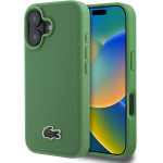 Lacoste Iconic Petit Pique Woven Logo MagSafe Case for iPhone 16 Plus Green - (LCHMP16MPVCN)