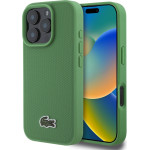 Lacoste Iconic Petit Pique Woven Logo MagSafe Case for iPhone 16 Pro Green - (LCHMP16LPVCN)