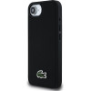 Lacoste Iconic Petit Pique Woven Logo MagSafe Case for iPhone 16e Black - (LCHMPSE4PVCK)