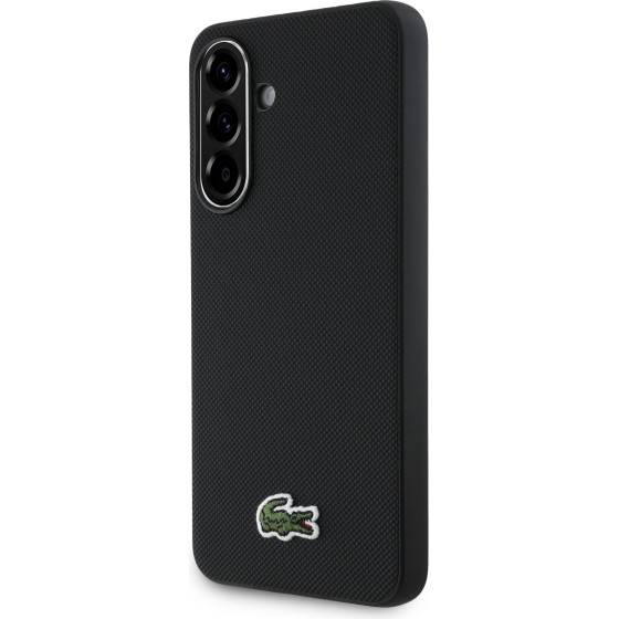 Lacoste Iconic Petit Pique Woven Logo MagSafe Case for Samsung Galaxy A56 Black - (LCHCSA56PVCK)