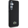 Lacoste Iconic Petit Pique Woven Logo MagSafe Case for Samsung Galaxy S25 Black - (LCHMS25SPVCK)