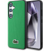 Lacoste Iconic Petit Pique Woven Logo MagSafe Case for Samsung Galaxy S25 Green - (LCHMS25SPVCN)