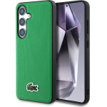 Lacoste Iconic Petit Pique Woven Logo MagSafe Case for Samsung Galaxy S25 Green - (LCHMS25SPVCN)
