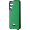 Lacoste Iconic Petit Pique Woven Logo MagSafe Case for Samsung Galaxy S25 Green - (LCHMS25SPVCN)