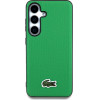 Lacoste Iconic Petit Pique Woven Logo MagSafe Case for Samsung Galaxy S25 Green - (LCHMS25SPVCN)