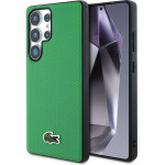 Lacoste Iconic Petit Pique Woven Logo MagSafe Case for Samsung Galaxy S25 Ultra Green - (LCHMS25LPVCN)