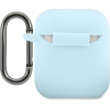 Lacoste Liquid Silicone Glossy Printing Logo Case for AirPods 1/2 Blue - (LCA2SLB)