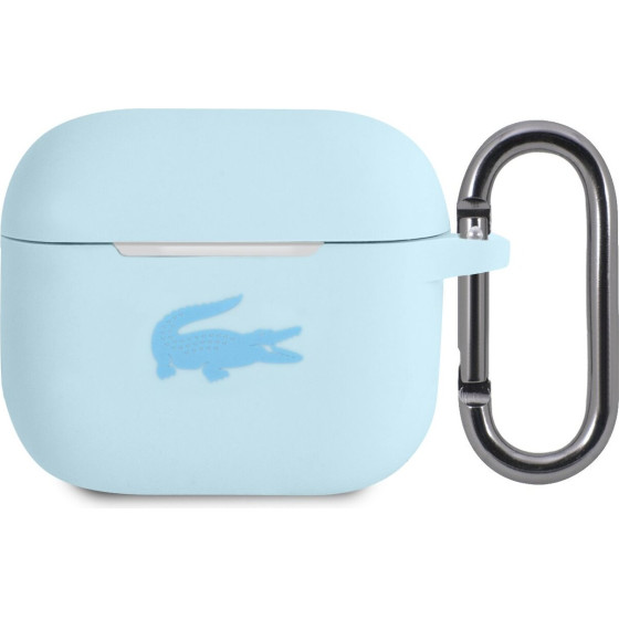 Lacoste Liquid Silicone Glossy Printing Logo Case for AirPods 3 Blue - (LCA3SLB)
