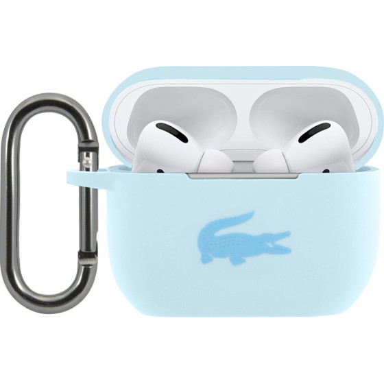 Lacoste Liquid Silicone Glossy Printing Logo Case for AirPods Pro Blue - (LCAPSLB)