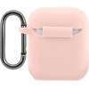 Lacoste Liquid Silicone Glossy Printing Logo Case for AirPods 1/2 Pink - (LCA2SI)