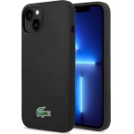 Lacoste Liquid Silicone Microfiber Croc Logo MagSafe Case for iPhone 13/14/15 Black - (LCHMP14SSLOK)