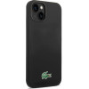 Lacoste Liquid Silicone Microfiber Croc Logo MagSafe Case for iPhone 13/14/15 Black - (LCHMP14SSLOK)