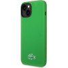 Lacoste Liquid Silicone Microfiber Croc Logo MagSafe Case for iPhone 13/14/15 Green - (LCHMP14SSLON)