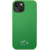 Lacoste Liquid Silicone Microfiber Croc Logo MagSafe Case for iPhone 13/14/15 Green - (LCHMP14SSLON)