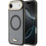 Lacoste PC/TPU Frosted Finish Gold Logo MagSafe Case for iPhone Air Black - (LCHMP17MUFWAK)