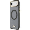 Lacoste PC/TPU Frosted Finish Gold Logo MagSafe Case for iPhone Air Black - (LCHMP17MUFWAK)
