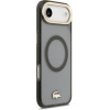 Lacoste PC/TPU Frosted Finish Gold Logo MagSafe Case for iPhone Air Black - (LCHMP17MUFWAK)