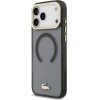 Lacoste PC/TPU Frosted Finish Gold Logo MagSafe Case for iPhone 17 Pro Max Black - (LCHMP17XUFWAK)