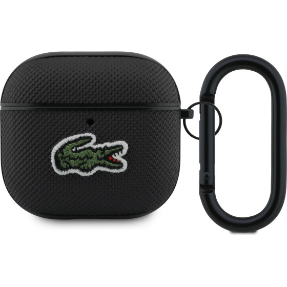 Lacoste Petit Pique Croc Logo Patch Case for AirPods 4 Black - (LCA4PVCK)