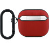 Lacoste Petit Pique Croc Logo Patch Case for AirPods 4 Red - (LCA4PVCR)