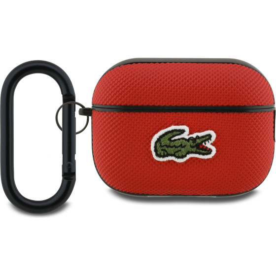 Lacoste Petit Pique Croc Logo Patch Case for AirPods Pro 2 Red - (LCAP2PVCR)