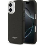 Lacoste PU Leather Champs Elysees MagSafe Case for iPhone 17 Black - (LCHMP17SPCESK)