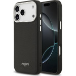 Lacoste PU Leather Champs Elysees MagSafe Case for iPhone 17 Pro Max Black - (LCHMP17XPCESK)