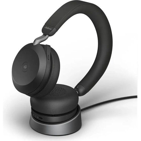 Jabra Evolve2 75 USB-A Uc With Charging Stand Black - (27599-989-989)