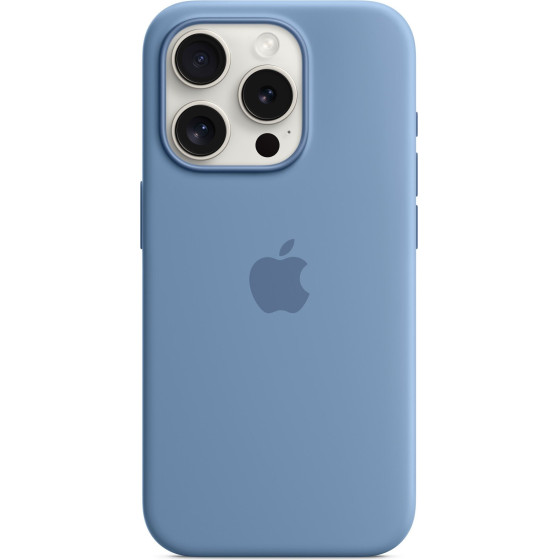 Apple Silicone Magsafe Cover for iPhone 15 Pro Winter Blue - (MT1L3FE/A)