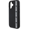 DKNY 3D Rubber Repeat Logo Line Case for iPhone 16 Black - (DKHCP16S3DVSDLK)