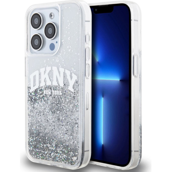DKNY Liquid Glitter Arch Logo Case for iPhone 14 Pro Transparent - (DKHCP14LLBNAET)