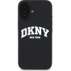 DKNY Liquid Silicone Arch Logo MagSafe Case for iPhone 16 Plus Black - (DKHMP16MSNYACH)