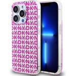 DKNY PC/TPU Repeat Pattern Case for iPhone 15 Pro Max Pink - (DKHCP15XHOPECP)