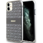 DKNY PC/TPU Repeat Pattern Tonal Stripe Magsafe Case for iPhone 11 Beige - (DKHMN61HRHSEE)